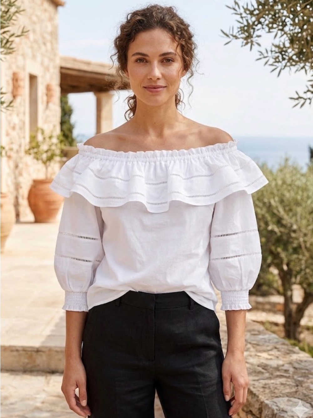 Parker Off-the-Shoulder Blouse – Size XS